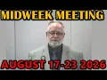 JW Midweek Meeting for this Week august 17-23 2026