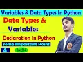 Variables and Data Types in Python Python Tutorial in Hindi 4 Full Python Course