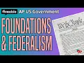 AP US Government CRAM - Foundations Federalism
