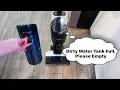 Tineco dirty water tank full ERROR message How to fix