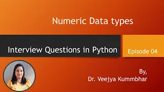 Interview Questions on Numeric Datatype in Python