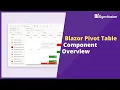 Overview of Blazor Pivot Table Component