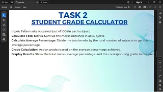 CodSoft Java Development - Task 2 Student Grade Calculator
