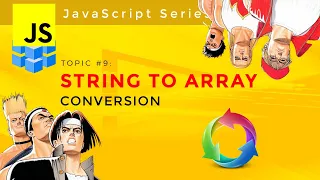 JS How to convert string to array in javascript series Hindi