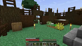 Ep 8 of Minecolonies creating a guard tower and starting on the tavern as well