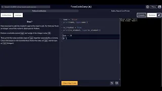 FreeCodeCamp - Python Project