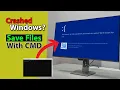 Recover Files from a Crashed Windows Using Command Prompt Corrupted Windows data Recover