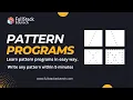 X Pattern Line Patterns Pattern Programs FullStack Edutech