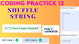 Coding Practice 12 Shuffle string NXT Wave CCBP beginners problems beginner guide python