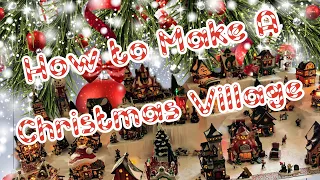 How to Make a Christmas Village Dept 56 North Pole Village Christmas Decorate With Me