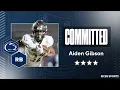 WATCH 4-star RB Aiden Gibson Commits to Penn State No 12 RB in 2027