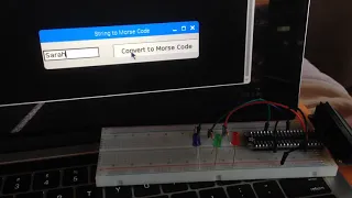 Morse Code on Pi from Text Input GUI