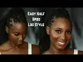 Easy Half Updo Loc Style MRSBREAUXBODY