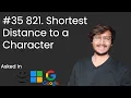 Shortest Distance to a Character LeetCode