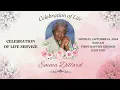 Celebration of Life for Emma Dillard October 14 2024