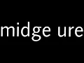 Midge Ure: If I Was (1985) (High Tone)