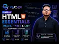 HTML Tutorial Class 3 Images Tables Lists in HTML Web Development Course