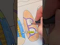 Coloring book page to press on nails