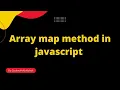 Array map method in javascript Ep 1 learn javascript for beginners