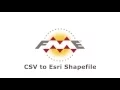 How to convert CSV to Shapefile loading plain-text GPS data