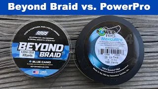 Beyond Braid Review Strength Test Vs PowerPro