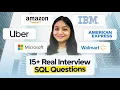 15 SQL Questions Asked in Top Companies Complete SQL Practice