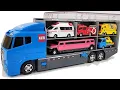 トミカ☆トミカのミニカーを開封しチェックしてコンボイに収納します☆