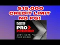 15 000 Credit Limit No PG Floor Decor Pro Premier Credit Card Approval