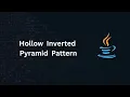 Java Hollow Inverted Pyramid Star Pattern Nested For Loop Pattern Program Part-14