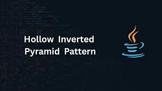 Java Hollow Inverted Pyramid Star Pattern Nested For Loop Pattern Program Part-14