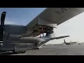 U.S. Marines KC-130J Harvest Hawk Gunship fires Hellfire missiles