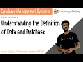 Understanding the Definition of Data and Database Lesson 1 DBMS Learning Monkey