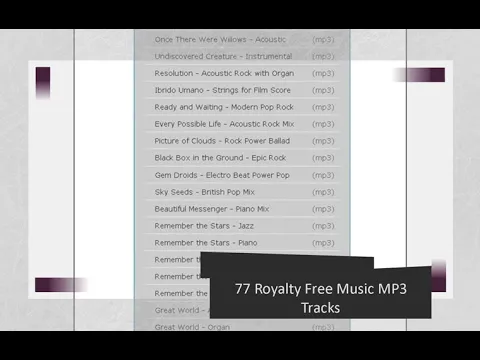 Download MP3 77 Royalty Free Music MP3 Tracks