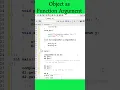 Object of a class as function arguments object oriented programming C Program