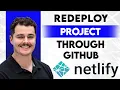 How To Redeploy Project On Netlify Through Github 2026 Guide