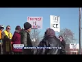 Protesters outside Rockford AT T store demand company cut ties with ICE
