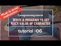 Using fflush stdin to fix scanf problem and ASCII value