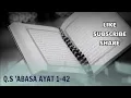 Download Lagu Q.S A'BASA AYAT 1-42 NADA ROST (METODE TILAWATI/METODE UMMI)