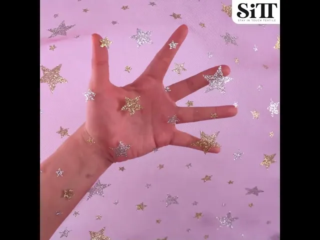 ผ้าตาข่ายลายดาวกากเพชร