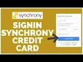 Synchrony Credit Card Login How To Signin Synchrony Credit Card Online