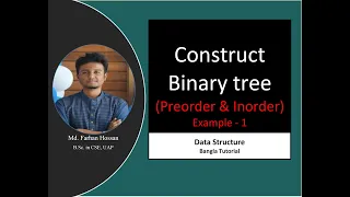 Construct binary tree from Preorder and Inorder Data Structure Bangla Tutorial