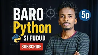 Barashada Python Python Af-Soomaali Course with sharafdiin