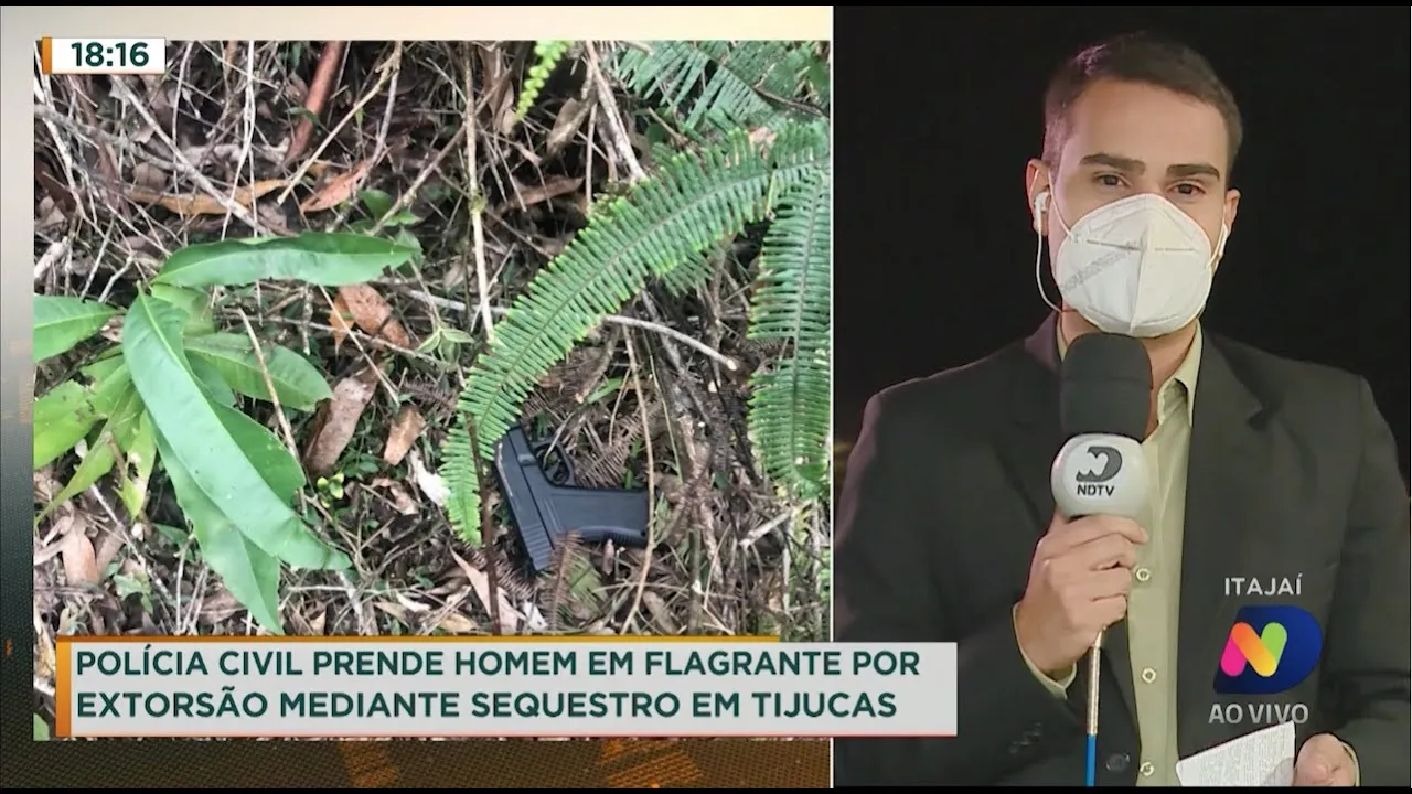 Polícia Civil prende homem em flagrante por extorsão mediante sequestro em Tijucas