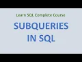 49 Sub Query In SQL - How to write sub queries in SQL