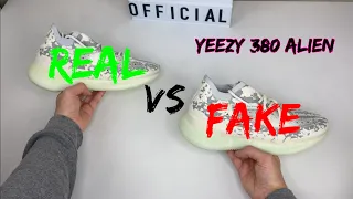 ADIDAS YEEZY 380 ALIEN COMPARISON REAL VS FAKE