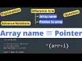 5 Using Array Name as Pointer Pointer advance Notation Array Name Pointer Techies Code