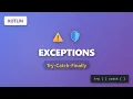 Kotlin Exception Handling Tutorial Try-Catch-Finally Explained for Beginners
