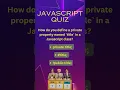 JavaScript Quiz Beginner
