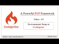 Environment Setup in CodeIgniter Framework