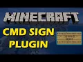 Run commands with signs in Minecraft with Command Signs Plugin